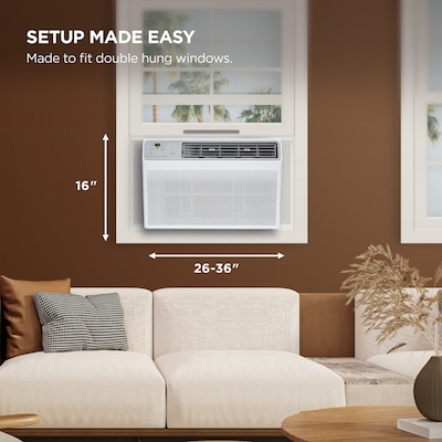 TCL 115-Volt 12000 BTU Window Air Conditioner with Remote, WiFi Enabled, White (H12W35W)