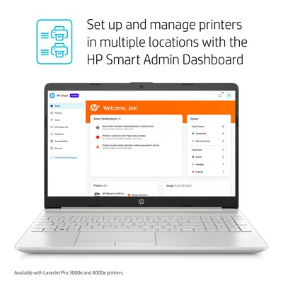 HP LaserJet Pro 3001dwe Wireless Black & White Printer with HP+ Smart Office Features, bonus 3 months Instant Ink (3G650E#BGJ)