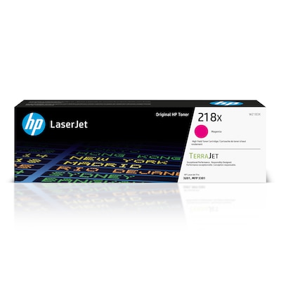 Original HP 218X Magenta High-yield Toner Cartridge (W2183X), print up to 2,500 pages