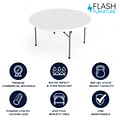 Flash Furniture Elon Folding Table, 59.75 x 59.75, Granite White (DADYCZ152RGW)