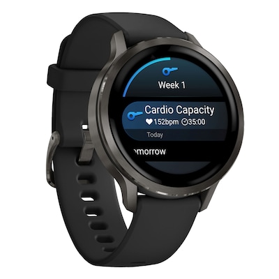 Garmin Venu 4 Fitness Smartwatch, GPS, 41mm, Black Silicone Band (010-03013-02)