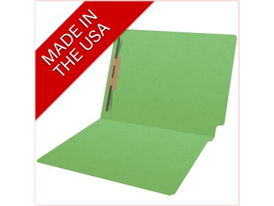 Medical Arts Press Heavy Duty End Tab File Folder, Straight-Cut, Letter Size, Green, 40/Box (S-09461-GRN)