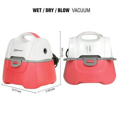 Koblenz Designer Wet/Dry Vacuum, Pink & White (PV-525 KG)