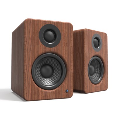 Kanto YU2 KTYU2WALNUT 100W Indoor Desktop Speaker, Walnut