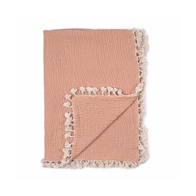 Baby Crane 6-Layer Muslin Blanket, Copper (BC-140BL-3)