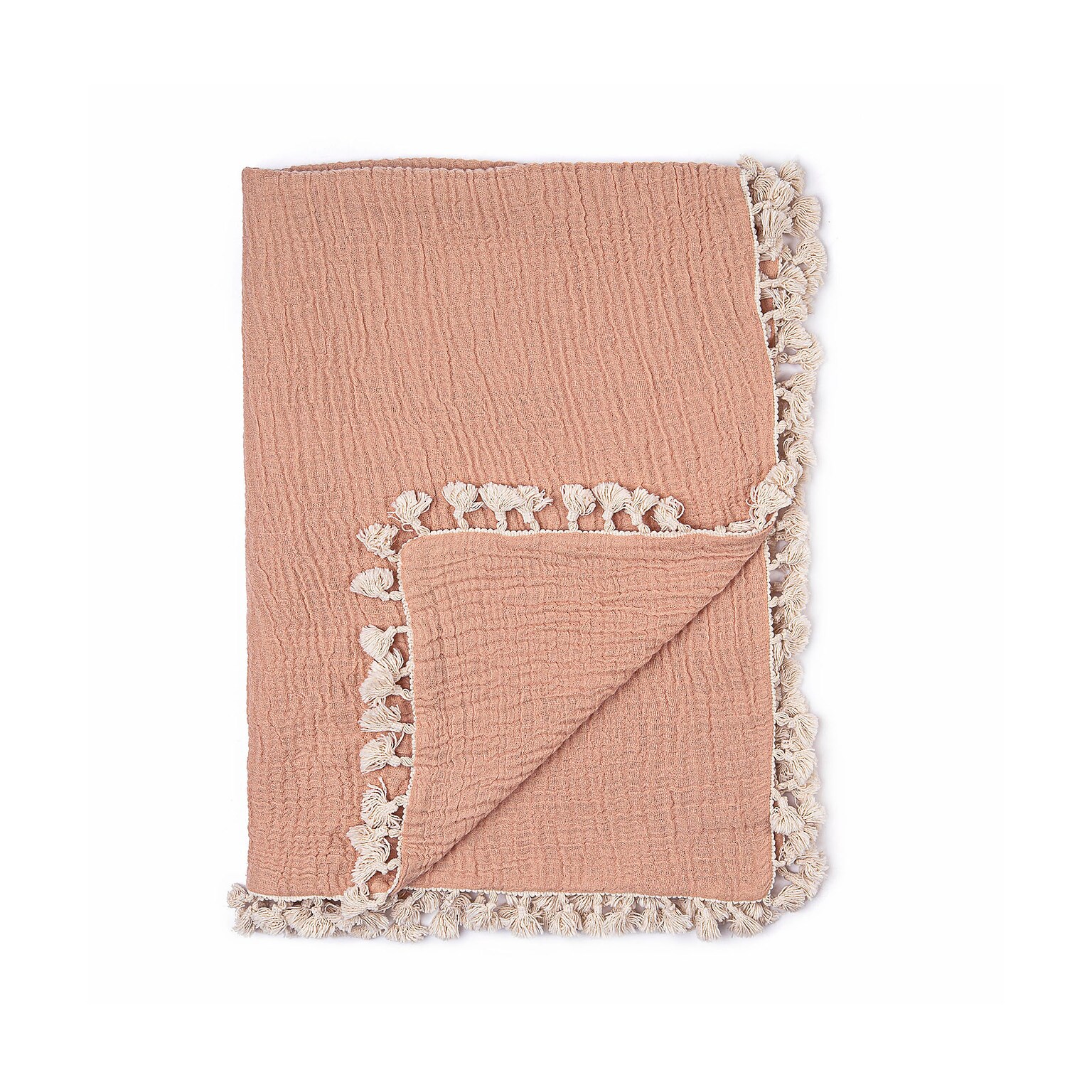 Baby Crane 6-Layer Muslin Blanket, Copper (BC-140BL-3)