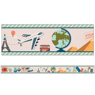 Carson Dellosa Education Straight Border, 3x 3, Lets Explore, 6/Bundle (CD-108482-6)