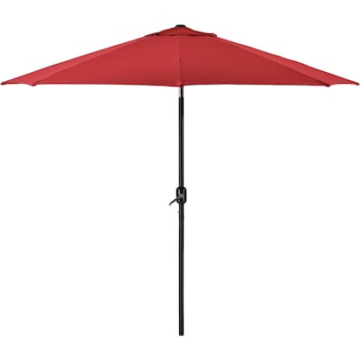 Global Industrial Outdoor Umbrella with Tilt Mechanism, Olefin Fabric, 8-1/2W, Red (262070)