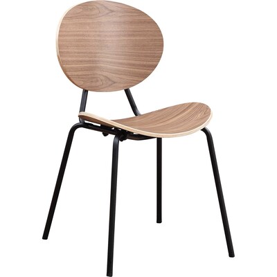 Lorell Bentwood Plywood Cafe Guest Chairs, Walnut, 2/Carton (LLR42962)
