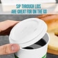 Perk™ Compostable Plastic Hot Cup Lid, 10/12/16 Oz., White, 50/Pack (PK56218)