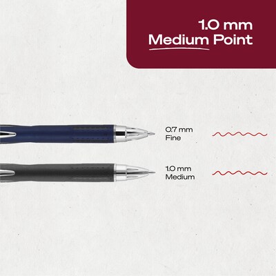 uni-ball Jetstream RT Retractable Ballpoint Pen, Medium Point, 1.0mm, Red Ink, Dozen (73834)