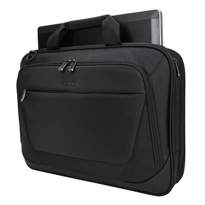 Targus CityLite Expandable Polyester Briefcase, Laptop Compatible, Black (TBT053US)