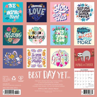 2025 Willow Creek 12 x 12 Monthly Wall Calendar, Best Day Yet (47170)
