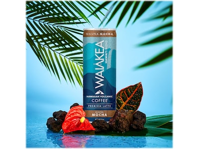 Waiakea Hawaiian Volcanic Mauna Mocha Cold Brew Coffee, 11 oz., 12/Carton (857002)