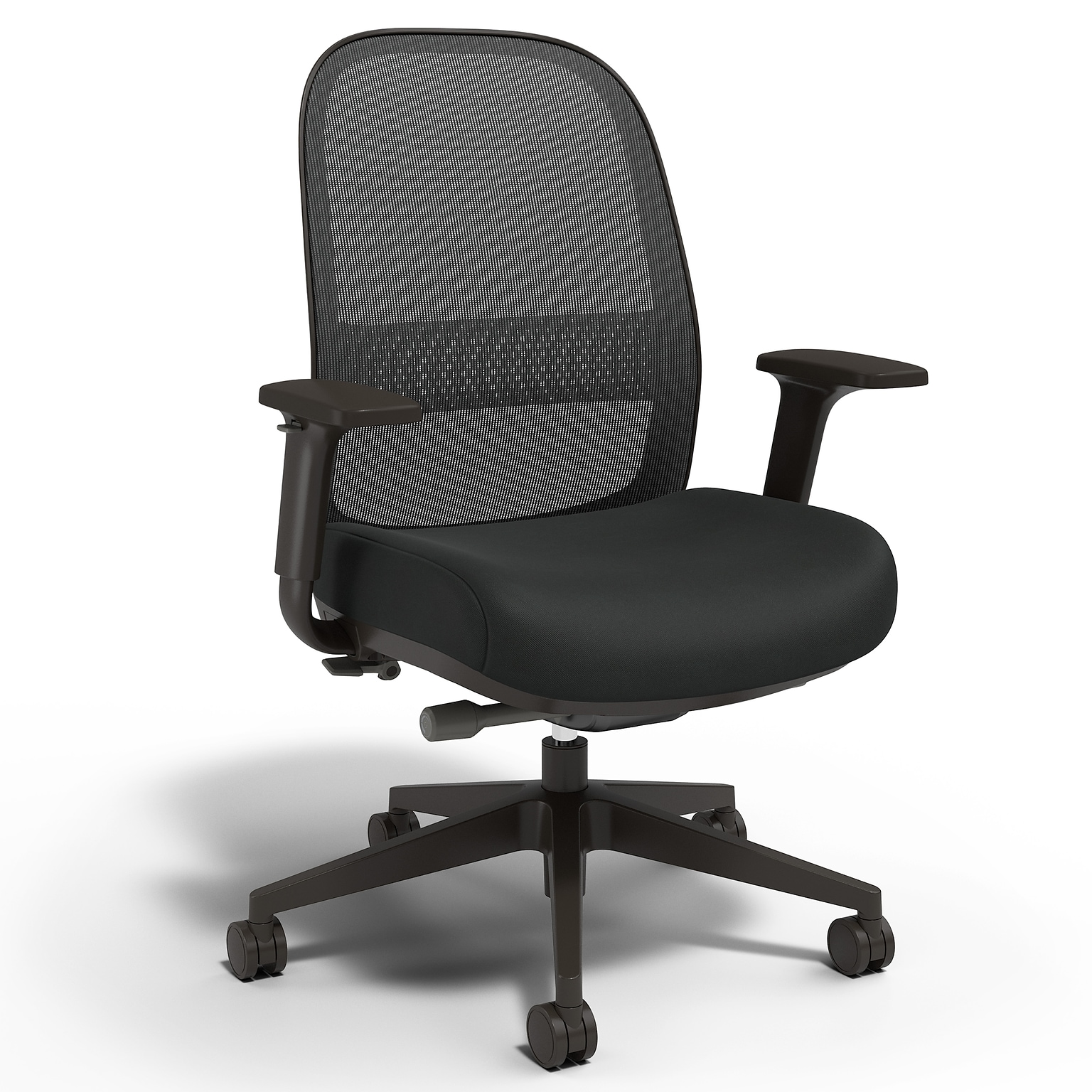 Workplace2.0™ Bedford Ergonomic Fabric/Mesh Swivel Task Chair, Black (UN60991)