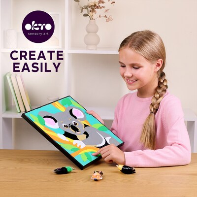 OKTO Clay-by-Number Koala Air-Dry Clay Art Kit, 17/Set (OKT20028)