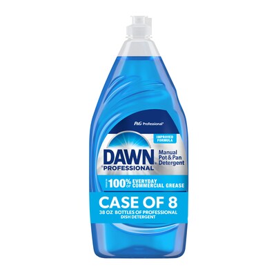 Dawn Professional Manual Pot and Pan Dish Soap, Original Scent, 38 Fl. oz., 8/Carton (45112CT)