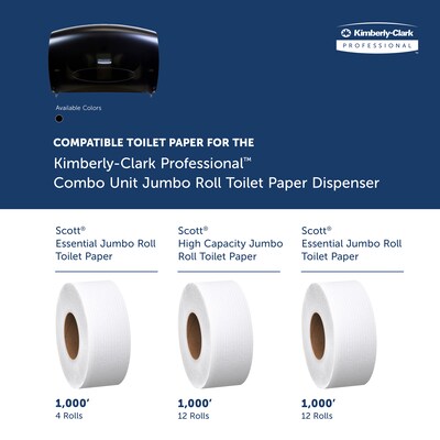 Kimberly-Clark Professional Bathroom Tissue Dispenser, Smoke (09551)