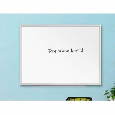 Lorell Styrene Dry-Erase Whiteboard, Aluminum Frame , 36" x 24" (LLR00586)