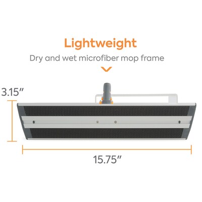 Coastwide Professional™ 15.75 Microfiber Wet Mop Frame, Aluminum (CW61064-CC)