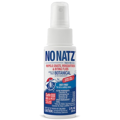 No Natz Natural DEET-Free Insect Repellent Spray for Gnats, Fresh Scent, 2oz (9175A95-2Z24)