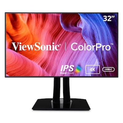 ViewSonic ColorPro 32 4K Ultra HD 60 Hz LED Monitor, Black (VP3268A-4K)