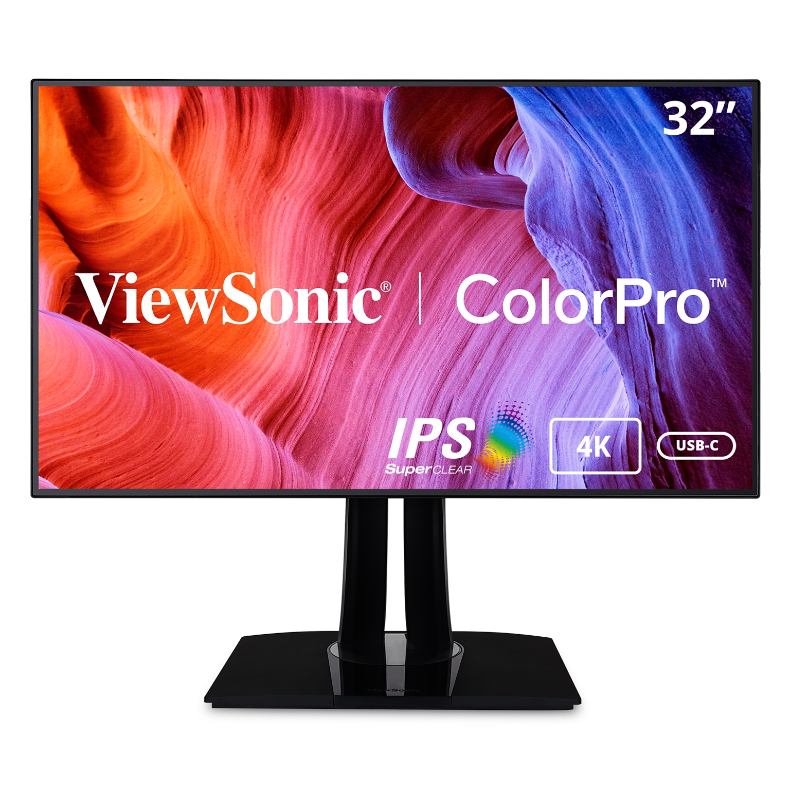 ViewSonic ColorPro 32 4K Ultra HD 60 Hz LED Monitor, Black (VP3268A-4K)