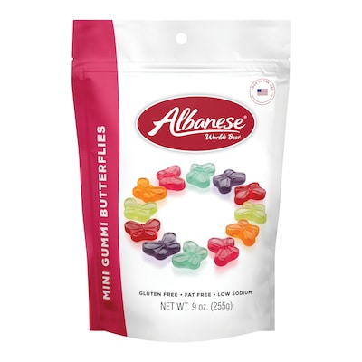 Albanese 9 Oz Gummi Butterflies w/ 85 pts