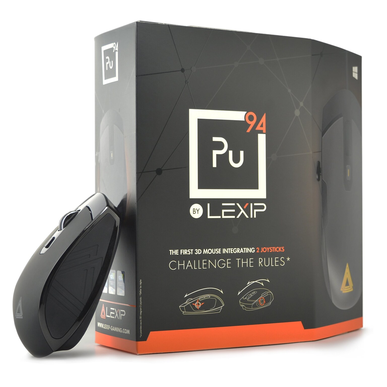 Lexip PU94 Laser USB Gaming Mouse, Black (JVAPCM00430)