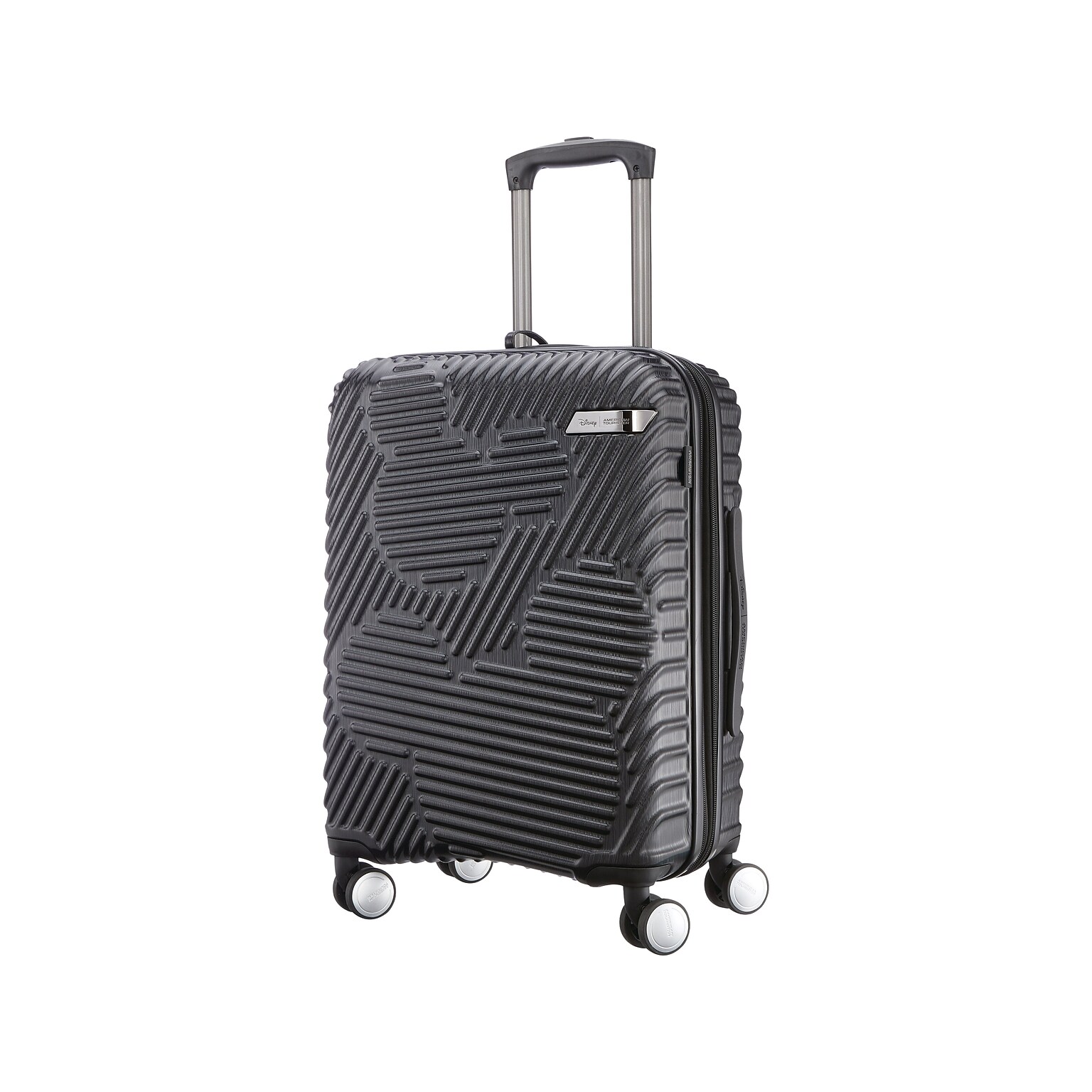 American Tourister Disney Mickey ABS Carry-On Hardside Luggage, Black (137677-1041)