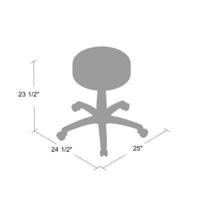 Boss B210 Series Dot Stool, Black (B210-BK)