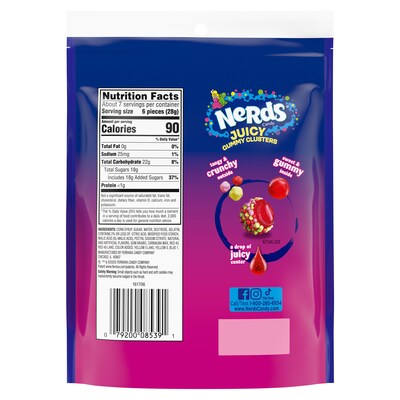 Nerds Strawberry Punch Juicy Gummy Clusters, 7.15 oz. (FER08539)