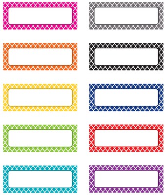 Teacher Created Resources Magnetic Moroccan Labels, 1 x 2.5, 30/Pack (TCR20684)