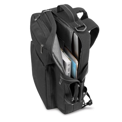 Solo New York Duane Hybrid Polyester Briefcase, Laptop Compatible, Grey (UBN31010)