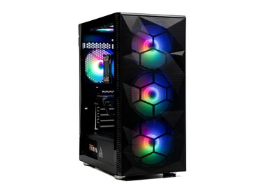 Skytech Storm Gaming Desktop, AMD Ryzen 5 5600G, 16GB RAM, 1TB SSD, Intel Arc A380 Graphics, Black