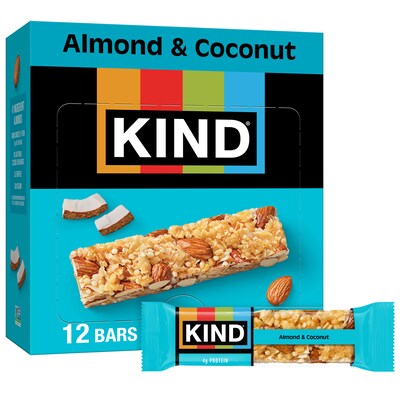 KIND Gluten Free Almond & Coconut Nut Bar, 12/Box (PHW17828)