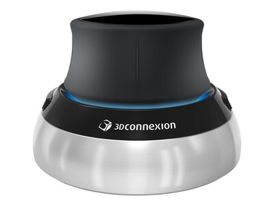3Dconnexion SpaceMouse Compact Ambidextrous USB Mouse, Black/Silver (3DX-700059)