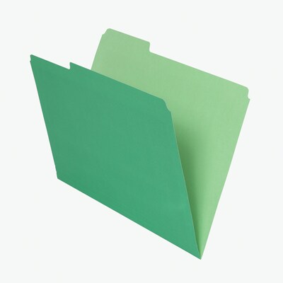 Pendaflex File Folder, Straight Cut, Assorted, Legal Size, Bright Green, 100/Box (153 1/3 BGR)