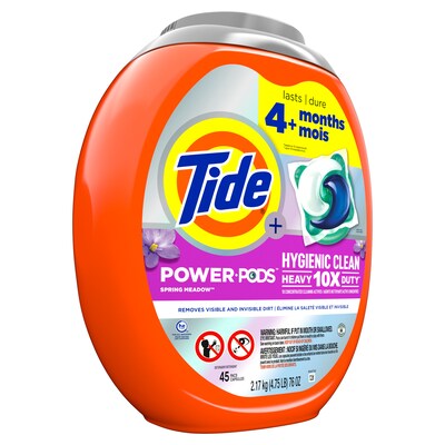 Tide Power PODS Laundry Detergent Pacs, Spring Meadow, 45 Capsules (53437/09493)