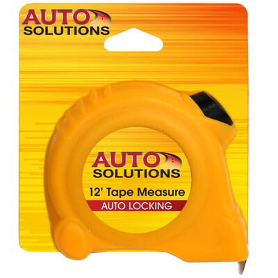 Auto Solutions 12 Self Locking Tape Measure, 12/Pack, 12 Packs/Carton (14750)