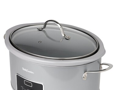 Betty Crocker 6-Qt Slow Cooker, Silver (BC-4587S)