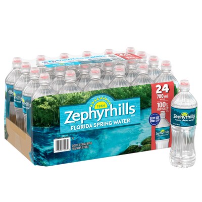 Zephyrhills Sport Cap 100% Natural Spring Water, 23.7 oz., 24/Carton (12087206)