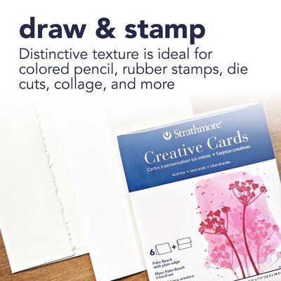 Strathmore Creative Cards & Envelopes, 6.875" x 5", Sand, 6/Pack, 3 Packs/Bundle (STTP205120-3)