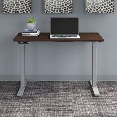 Bush Business Furniture Move 60 Series 27-48 Adjustable Standing Desk, Black Walnut/Cool Gray Meta