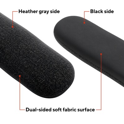 Staples TECH Beaded Non-Skid Wrist Rest, Black/Gray (23943)