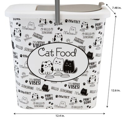 Pounce + Fetch 3 Gallon Dry Food Container with Scooper (26865CAT)