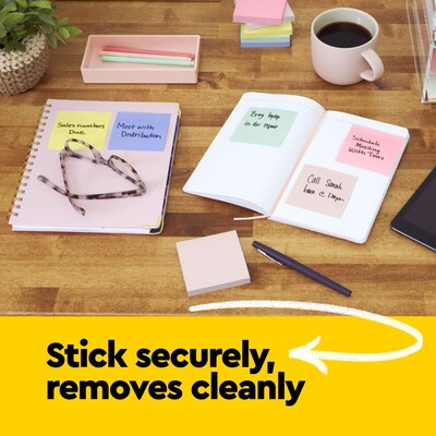Post-it Notes, 4" x 6", Canary Collection, Lined, 100 Sheet/Pad, 5 Pads/Pack (6605PK)