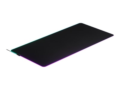 SteelSeries QcK Prism Non-Skid Gaming Illuminated Mouse Pad, Black (63511)