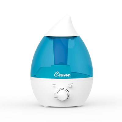 Crane Mini-Drop Ultrasonic Cool Mist Humidifier 0.35-Gallon, 200 sq. ft., Blue (EE-5300)
