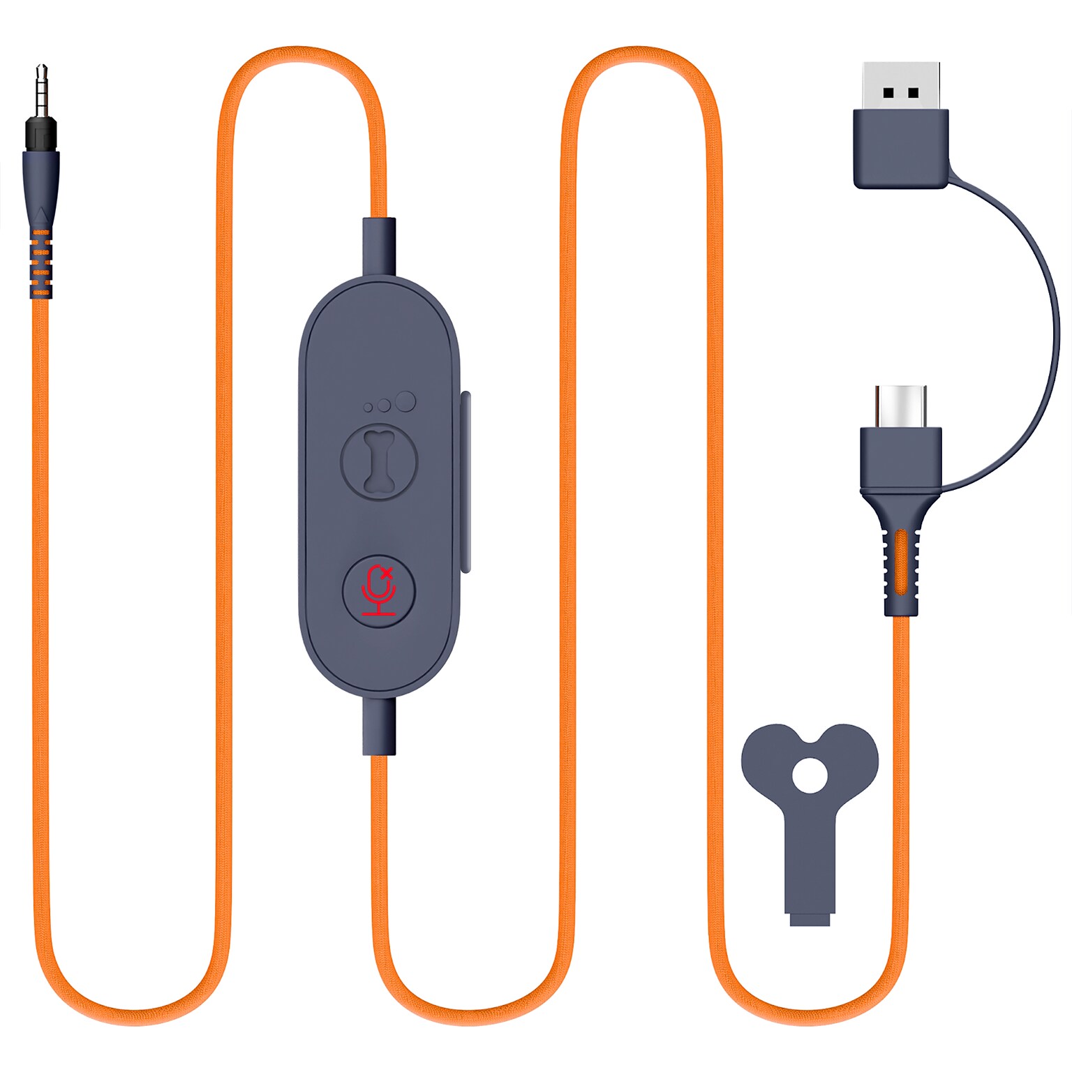 Delton Ascent S35 USB-A/USB-C Replacement Audio Cable,  (DHAASUSB)